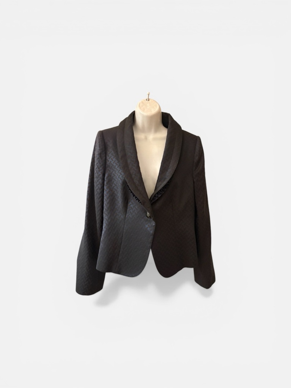 Armani Collezioni Women's Tailored Blazer with Braided Trim - Picture 2 of 7